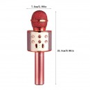 Microfon Wireless Wster WS858, Bluetooth, Card SD, Kararoke Cod 022mhm
