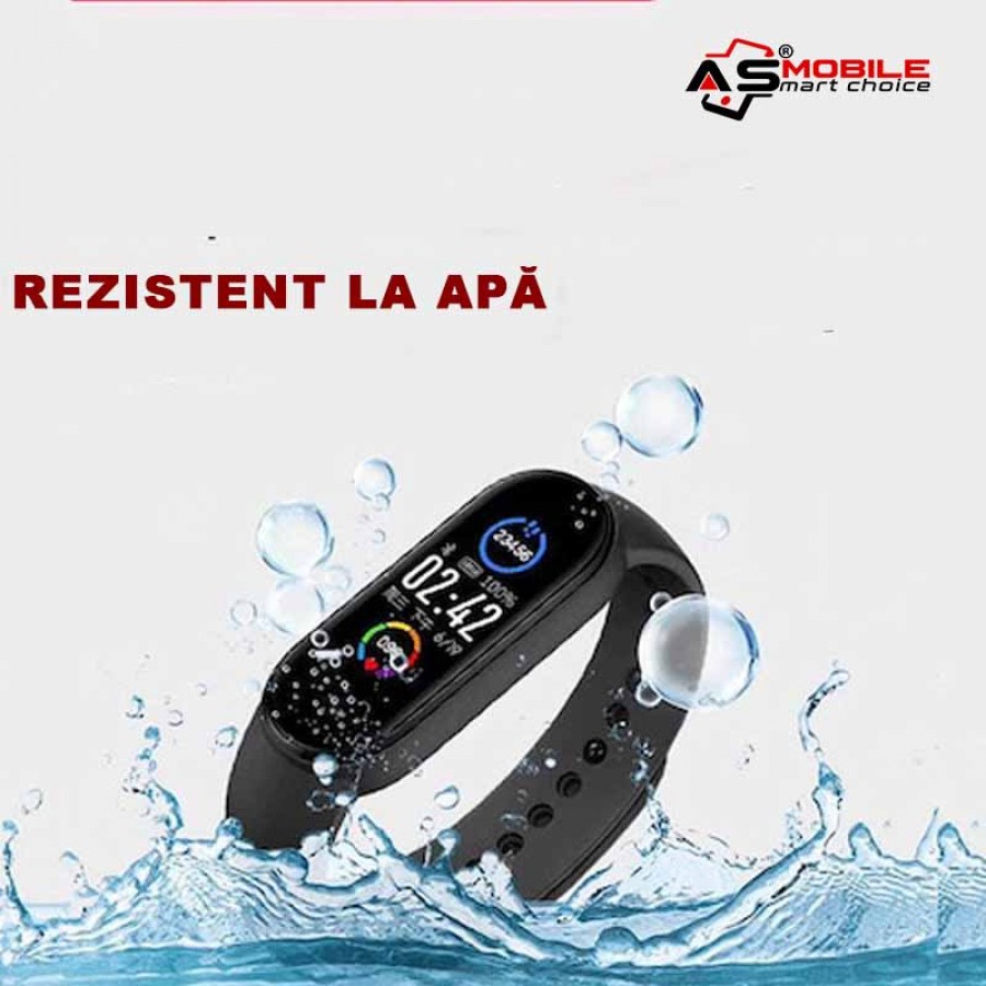 Smart watch M5, ecran 0,96 inci, bluetoot v5.0, notificari social media, monitorizare somn, tensiune arteriala, puls, rezistent la apa Smart watch M5, ecran 0,96 inci, bluetoot v5.0, notificari social media, monitorizare somn, tensiune arteriala, puls, rezistent la apa