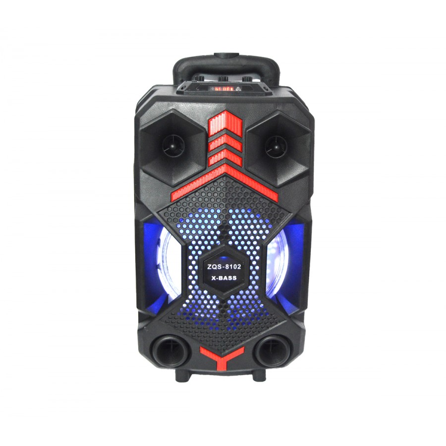 Boxa portabila ZQS-8102 20W Bluetooth FMSDUSBAUX Negru intrare microfon telecomanda Cod 0140MHM