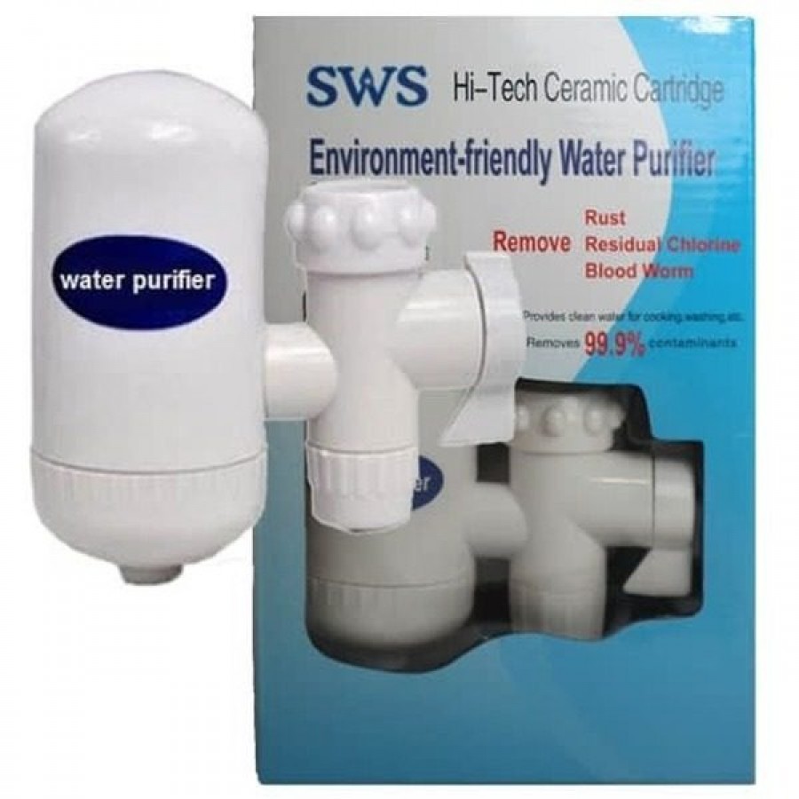 Filtru de apa Purificator, din ceramica, Montabil pe robinet, Hi-Tech SWS COD 014AL - Sanitare - reducerim.ro