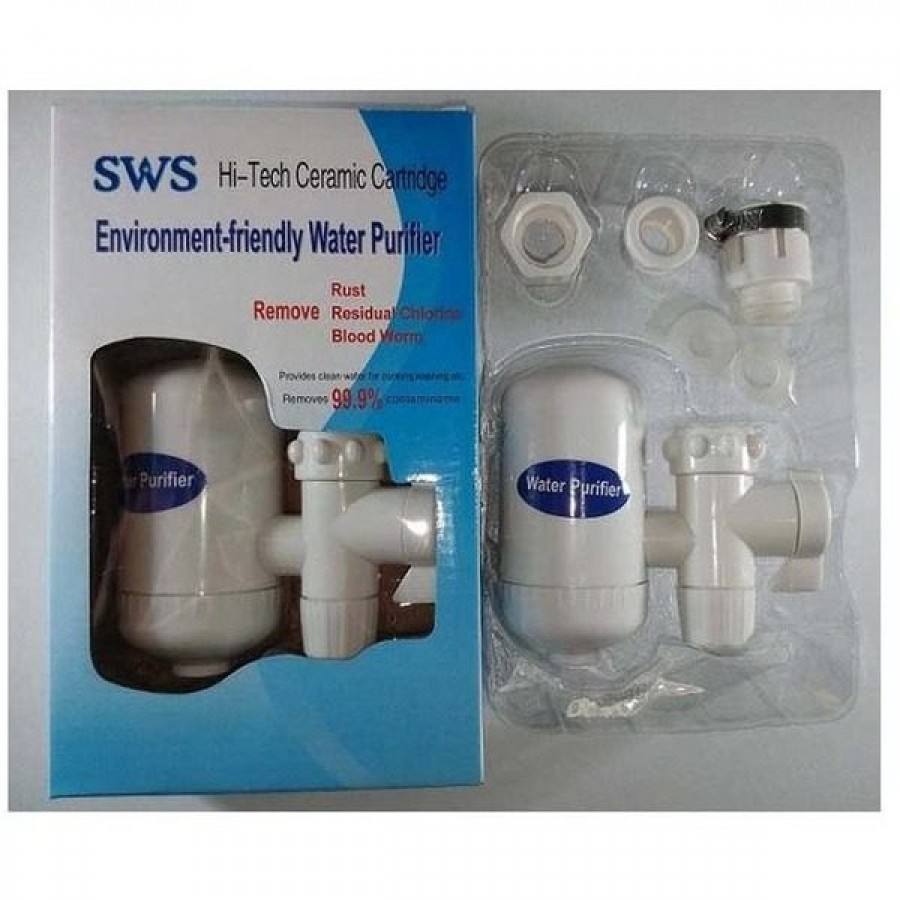 Filtru de apa Purificator, din ceramica, Montabil pe robinet, Hi-Tech SWS COD 014AL - Sanitare - reducerim.ro