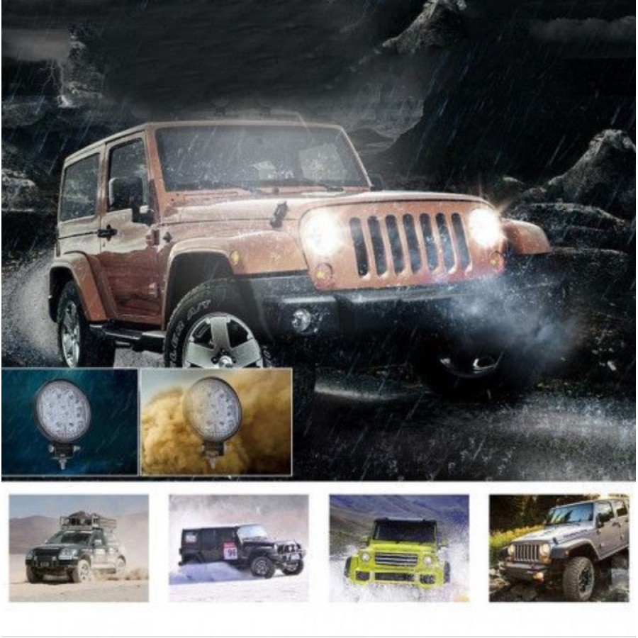 Set 2 proiectoare LED BAR, OFF ROAD, rotund, 9 LED, 27 W, 11 cm - ELECTRONICE -reducerim.ro Set 2 proiectoare LED BAR, OFF ROAD, rotund, 9 LED, 27 W, 11 cm - ELECTRONICE - reducerim.ro