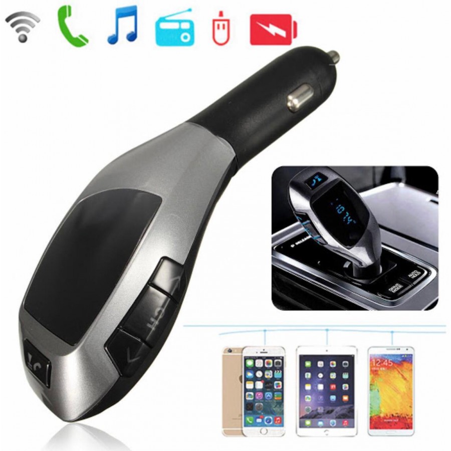 Car Kit Auto Bluetooth X7 cu functie de modulator FM COD 016MHM Car Kit Auto Bluetooth X7 cu functie de modulator FM COD 016MHM