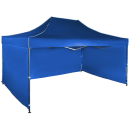 Cort IMPERMEABIL pavilion pliabil 3m * 4,5m, structura metalica, culoare ALBASTRU - Corturi - reducerim.ro