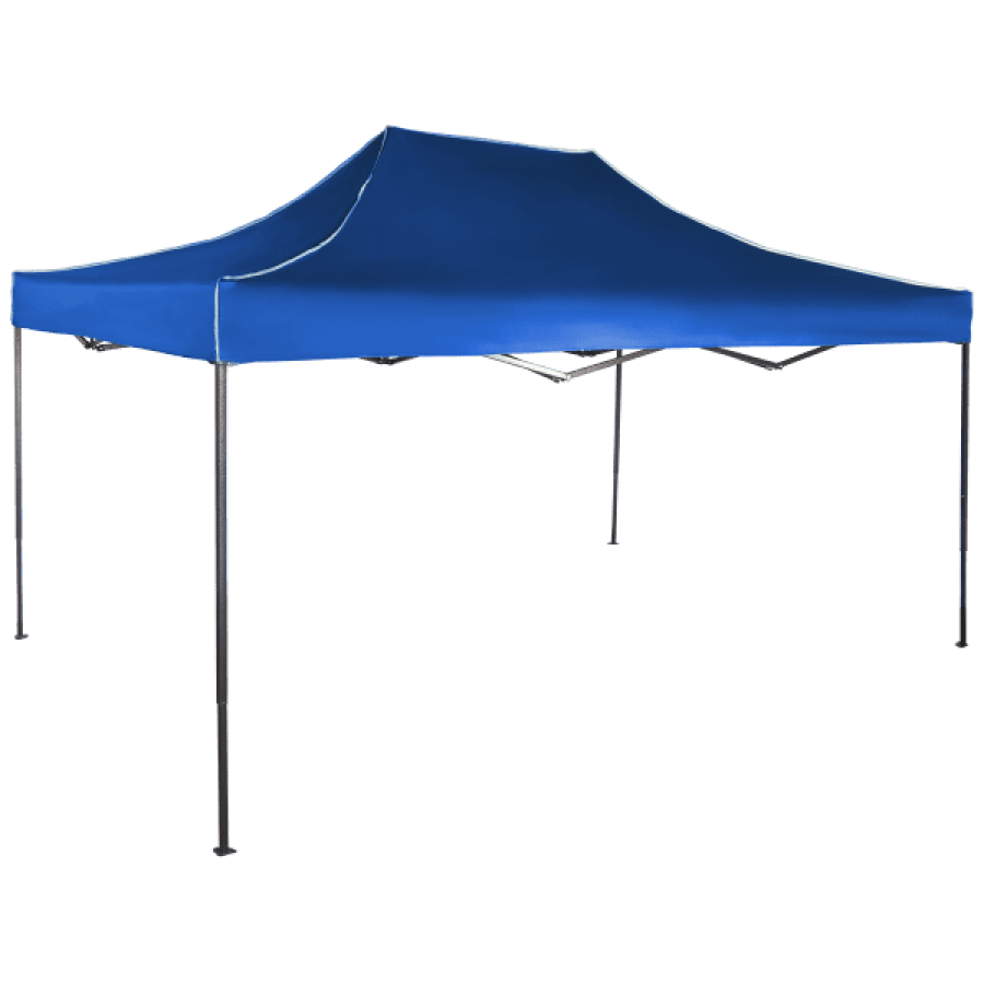Cort IMPERMEABIL pavilion pliabil 3m * 4,5m, structura metalica, culoare ALBASTRU - Corturi - reducerim.ro