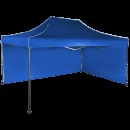 Cort IMPERMEABIL pavilion pliabil 3m * 4,5m, structura metalica, culoare ALBASTRU - Corturi - reducerim.ro