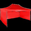 Cort IMPERMEABIL pavilion pliabil 3m * 4,5m, structura metalica, culoare ROSU - Corturi - reducerim.ro