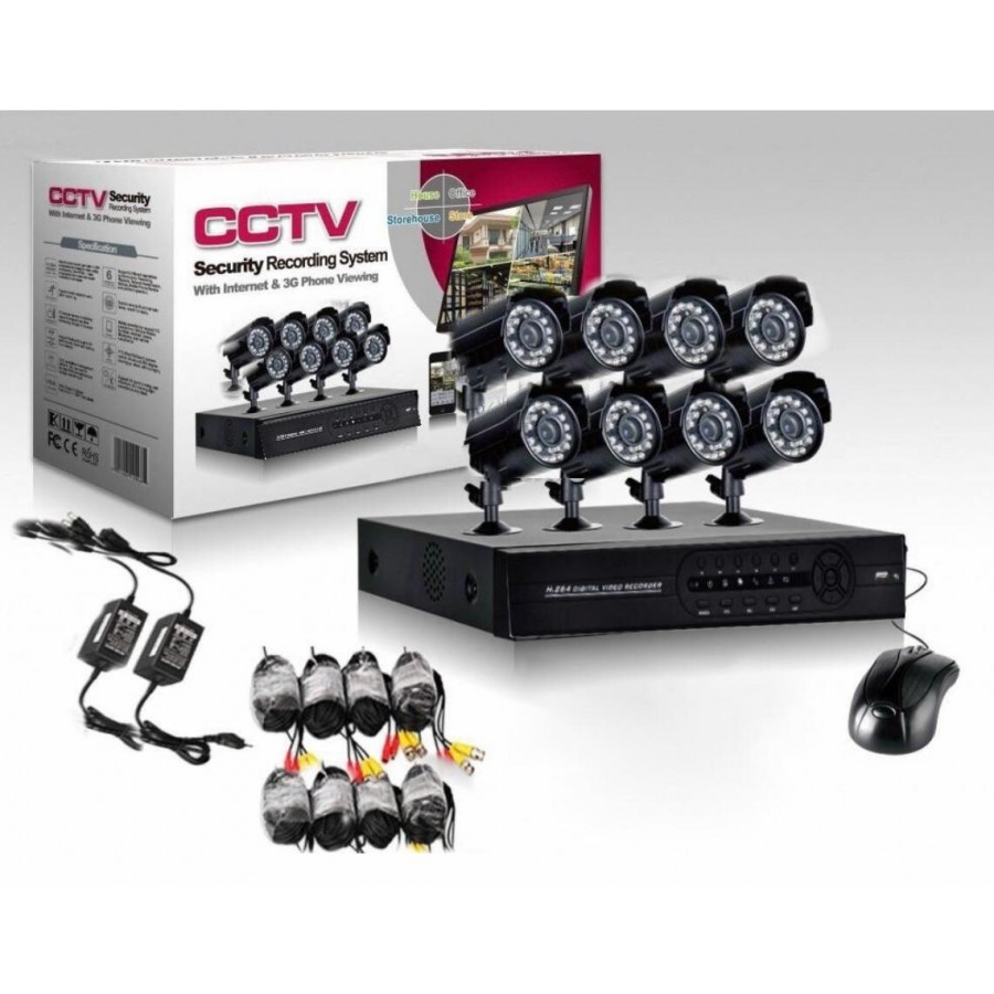 Kit de supraveghere HD 8 camere - Camere de supraveghere -reducerim.ro Kit de supraveghere HD 8 camere - Camere de supraveghere - reducerim.ro