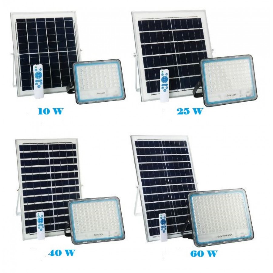 Panou cu proiector solar 100 W, cu LED-uri puternice, telecomanda cu functii multiple, accesorii de fixare incluse - Iluminat - reducerim.ro