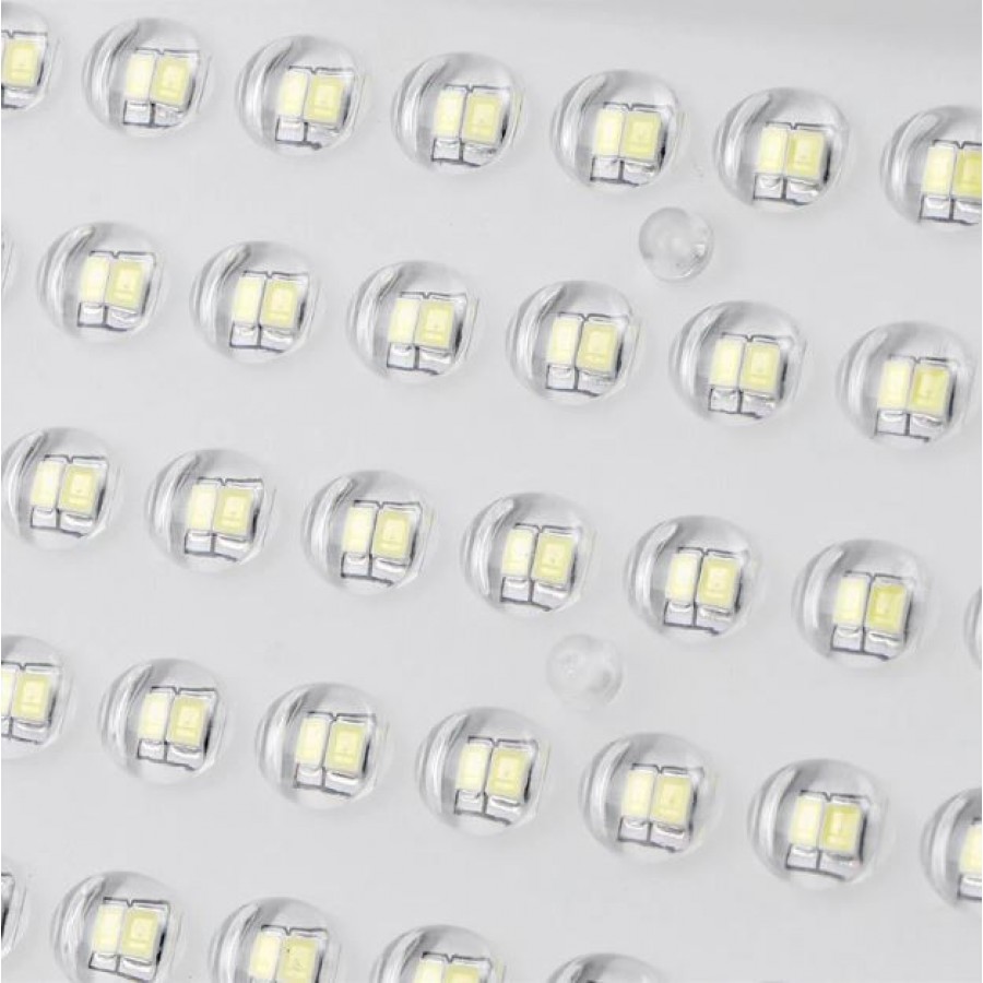 Panou cu proiector solar 100 W, cu LED-uri puternice, telecomanda cu functii multiple, accesorii de fixare incluse - Iluminat - reducerim.ro