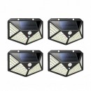 Set 4 lampi cu incarcare solara, senzor de miscare si lumina, stare de veghe, 3 moduri de iluminare, 100 LED-uri - Casa si gradina - reducerim.ro