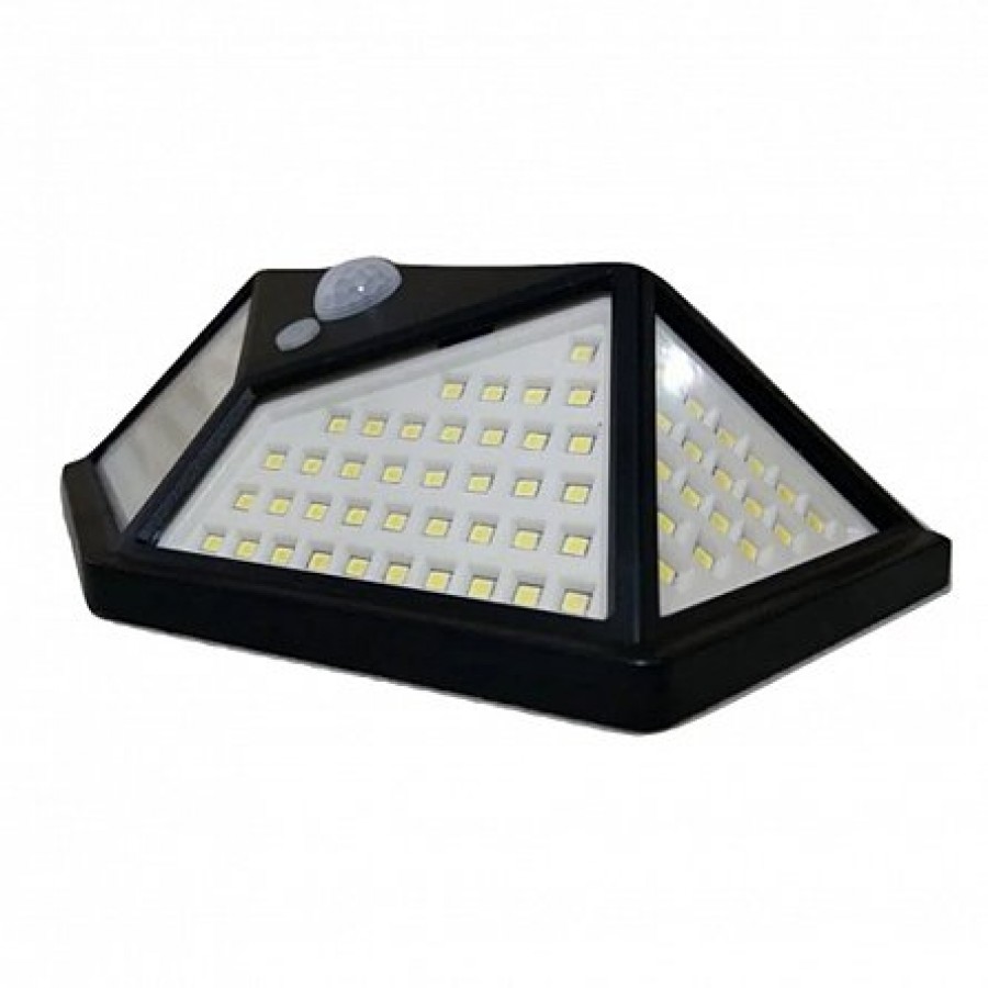 Set 4 lampi cu incarcare solara, senzor de miscare si lumina, stare de veghe, 3 moduri de iluminare, 100 LED-uri - Casa si gradina - reducerim.ro