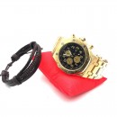 Ceas Ferrari Gold-Black+ Bratara Cadou - Ceasuri - reducerim.ro