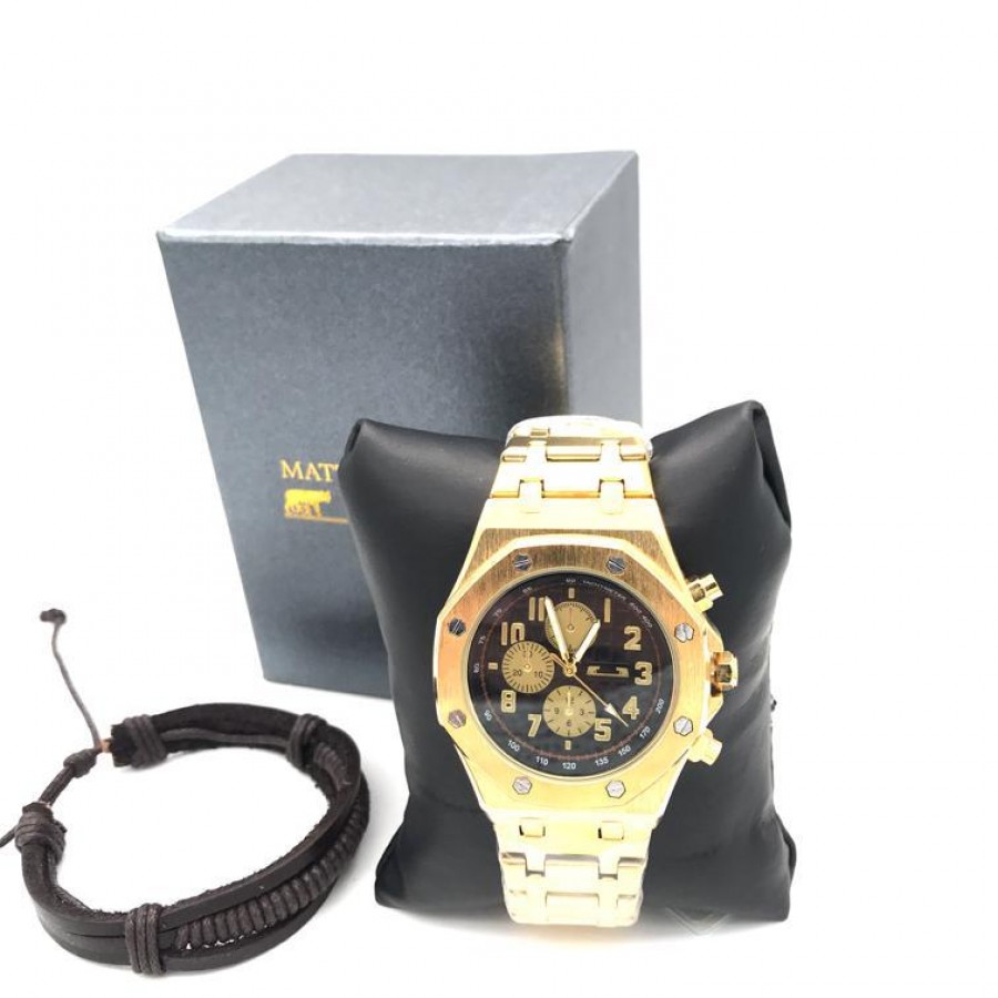Ceas Ferrari Gold-Black+ Bratara Cadou - Ceasuri - reducerim.ro