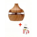 Difuzor aromaterapie cu efect umidificator UPH, alimentare USB, 300 ml, culoare Lemn + Ulei Aromaterapie CADOU - Dispozitive De Aromaterapie - reducerim.ro