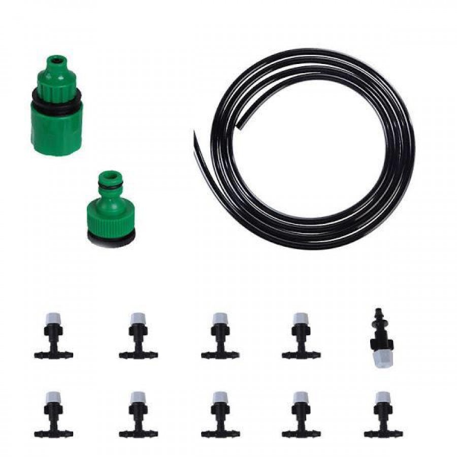 Kit racire terasa cu pulverizare apa sub forma de ceata, 10 metri - Furtune extensibile - reducerim.ro