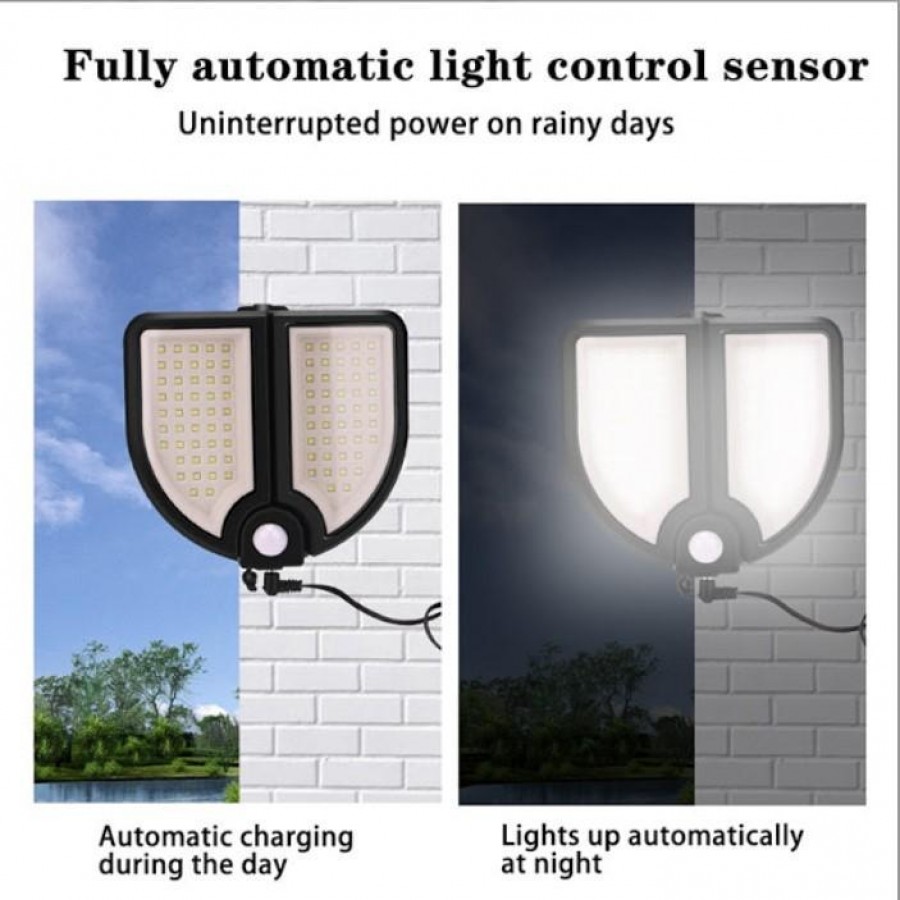 Lampa solara 90 LED, senzor de miscare, telecomanda - Panouri solare -reducerim.ro Lampa solara 90 LED, senzor de miscare, telecomanda - Panouri solare - reducerim.ro