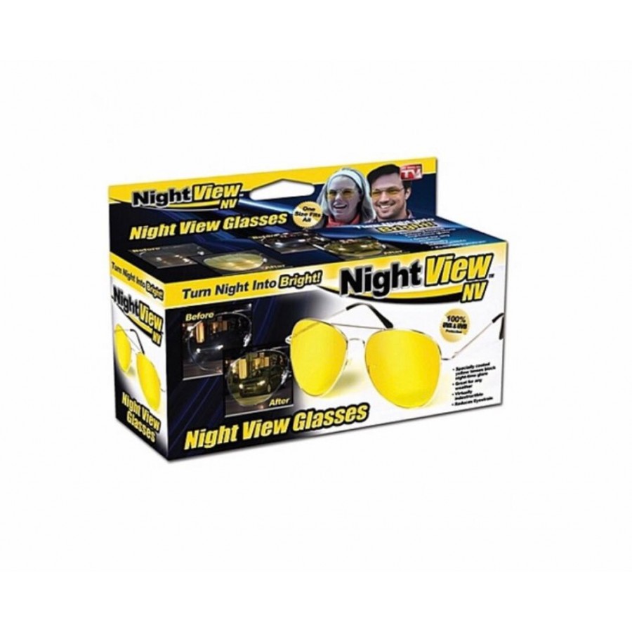 Ocheleri de condus Night View Glasses, protectie UV, lentile galbene - OCHELARI DE SOARE - reducerim.ro