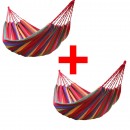 OFERTA HAMAC MULTICOLOR DIN BUMBAC CU HUSA DE TRANSPORT, 1+1 CADOU - Casa si gradina - reducerim.ro