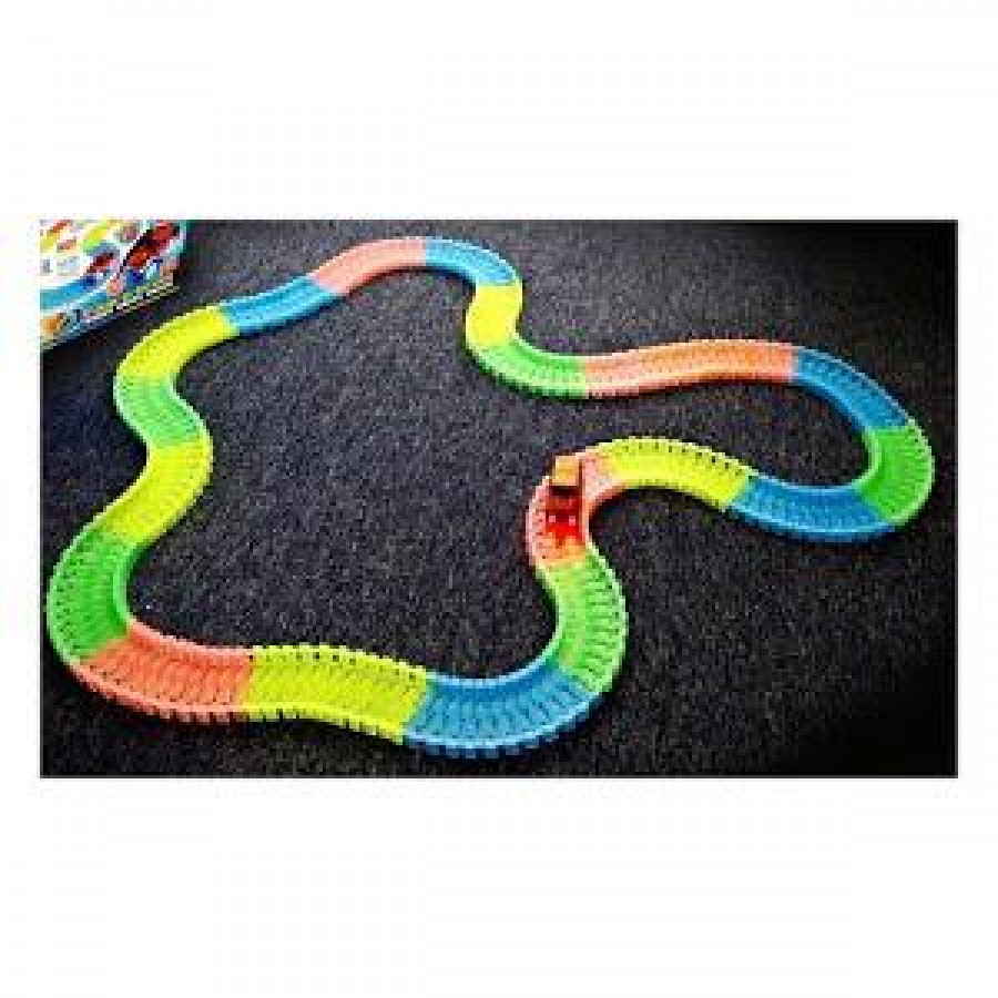 SET Pista flexibila pentru curse masinute Magic Tracks + Numaratoare interactiva din lemn - Cadouri - reducerim.ro