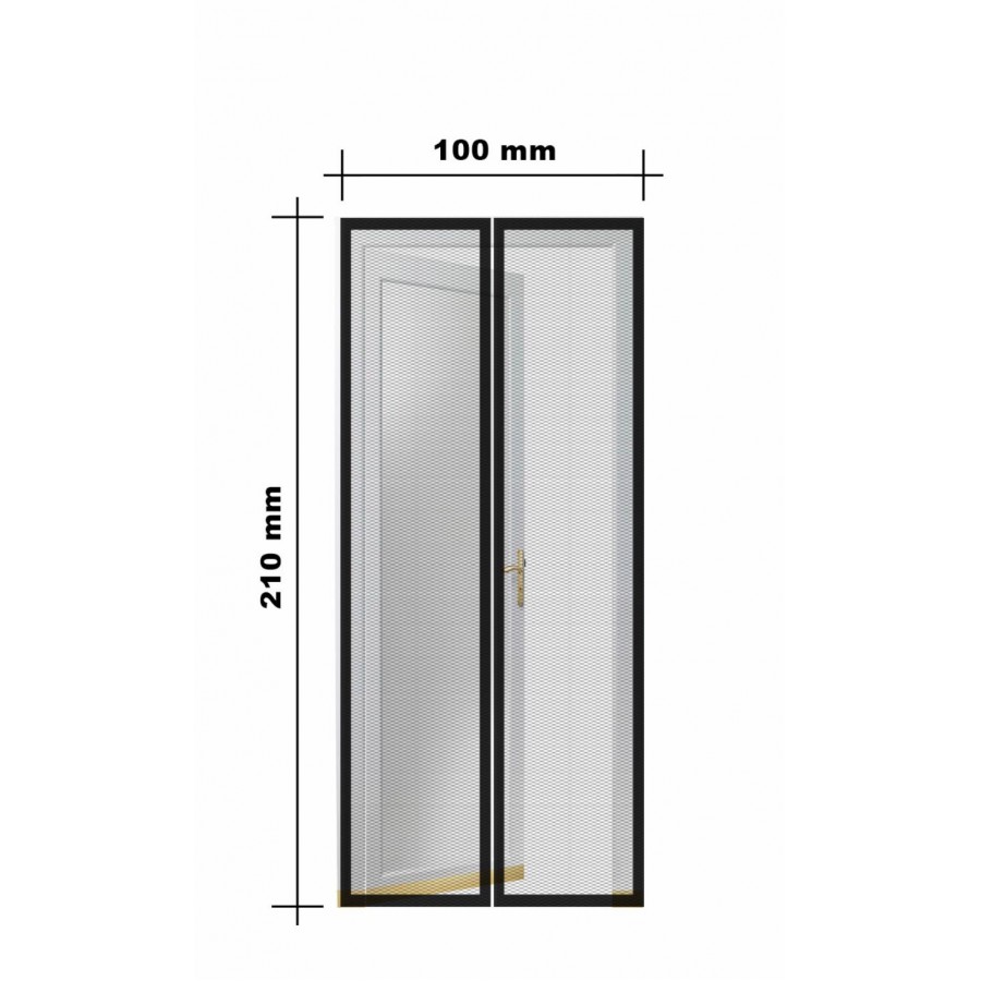 Set 2 perdele magnetice antiinsecte 100 x 210 cm - ELECTRONICE - reducerim.ro
