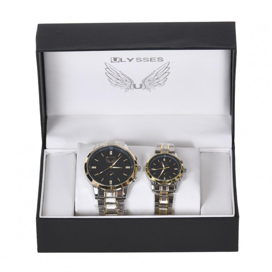 Set ceasuri pentru cuplu Ulysses Silver-Gold - Ceasuri - reducerim.ro