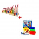 SET Pista flexibila pentru curse masinute Magic Tracks + Numaratoare interactiva din lemn - Cadouri - reducerim.ro