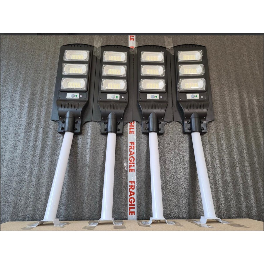 Set x4 Lampa Stradala Proiector LED cu Incarcare Solara Jortan, 90W Panou Solar Incorporat - Panouri solare - reducerim.ro
