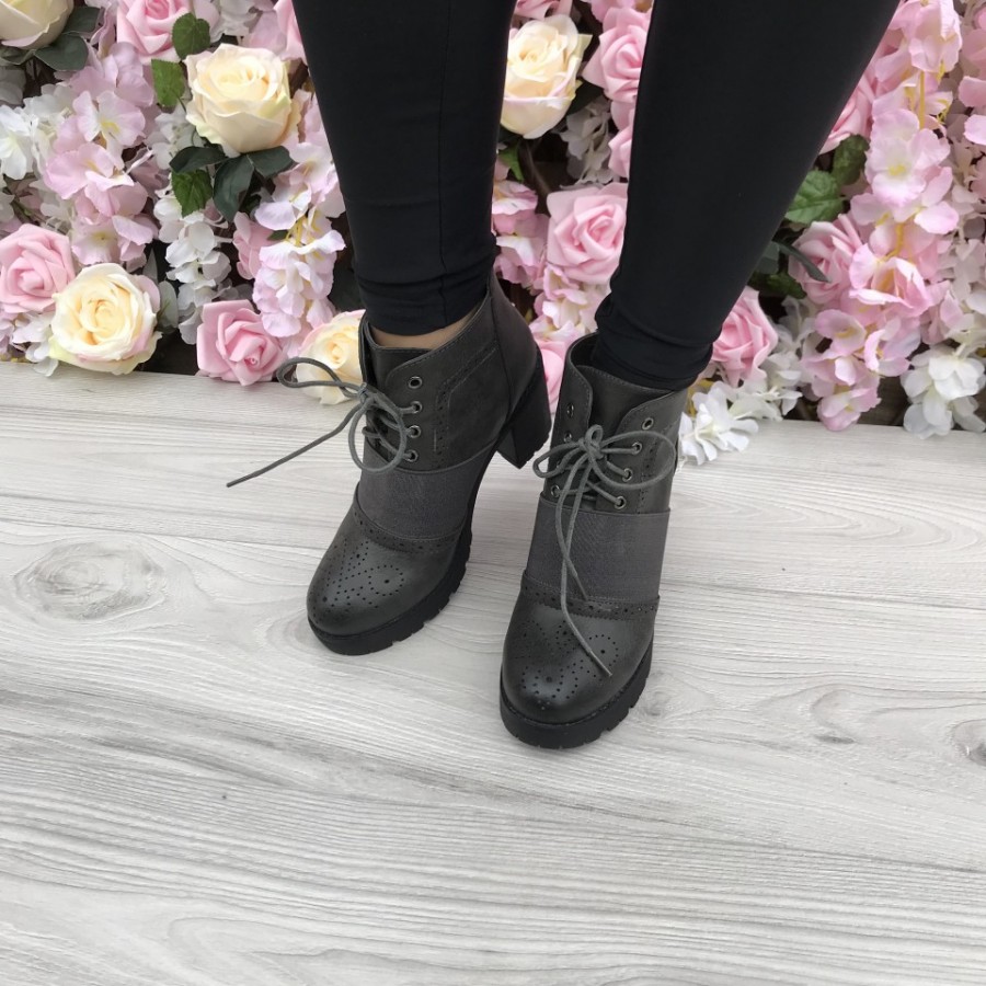 Botine 666 Gray P1 - Botine -reducerim.ro Botine 666 Gray P1 - Botine - reducerim.ro