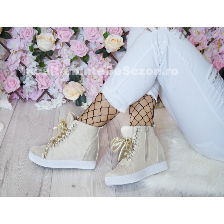 Ghete B2204 beige P4 - Ghete Sport - reducerim.ro