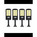 4 X Proiector solar 6 celule,150 LED-uri COB ,cu senzor de miscare, sistem prindere inclus - Panouri solare - reducerim.ro