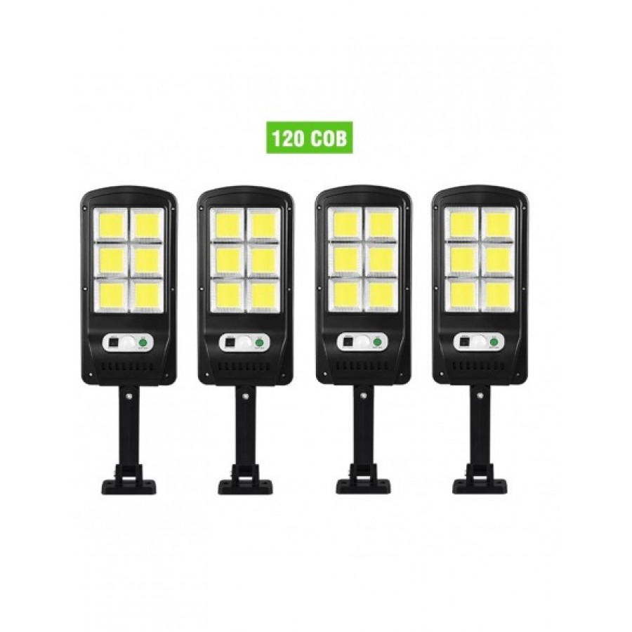 4 X Proiector solar 6 celule,150 LED-uri COB ,cu senzor de miscare, sistem prindere inclus - Panouri solare - reducerim.ro
