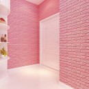 Tapet 3D caramizi roz, auto-adeziv pentru interior, 70 x 77 cm - Casa si gradina -reducerim.ro Tapet 3D caramizi roz, auto-adeziv pentru interior, 70 x 77 cm - Casa si gradina - reducerim.ro
