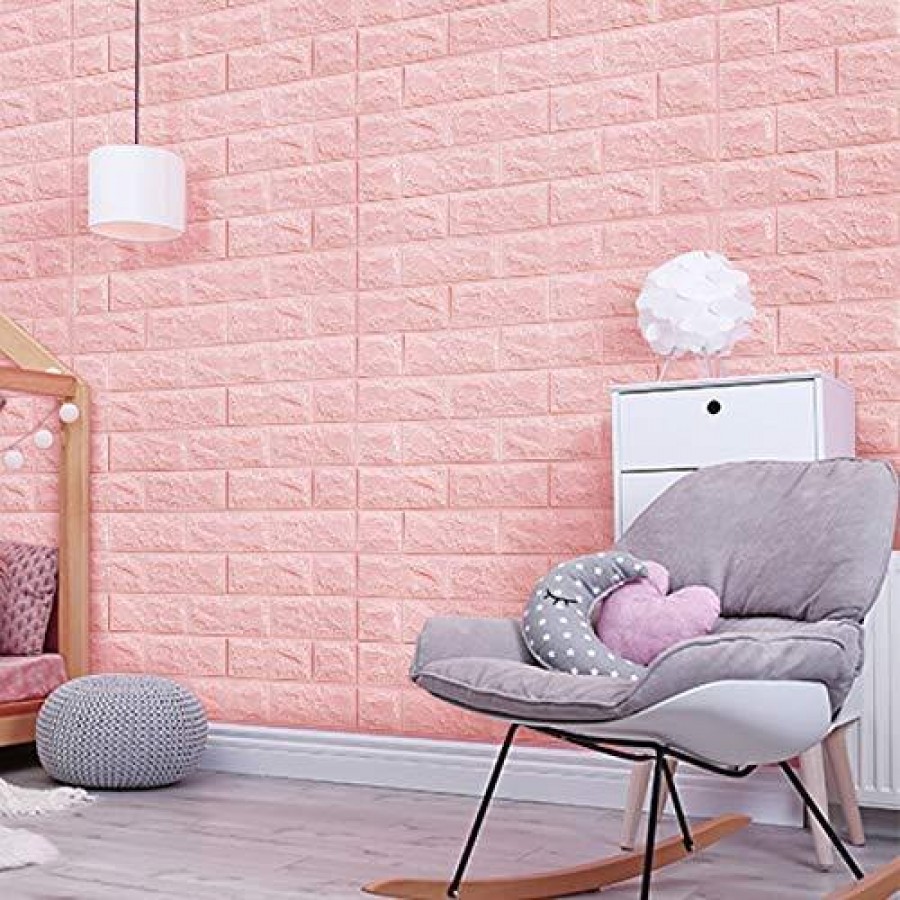 Tapet 3D caramizi roz, auto-adeziv pentru interior, 70 x 77 cm - Casa si gradina -reducerim.ro Tapet 3D caramizi roz, auto-adeziv pentru interior, 70 x 77 cm - Casa si gradina - reducerim.ro