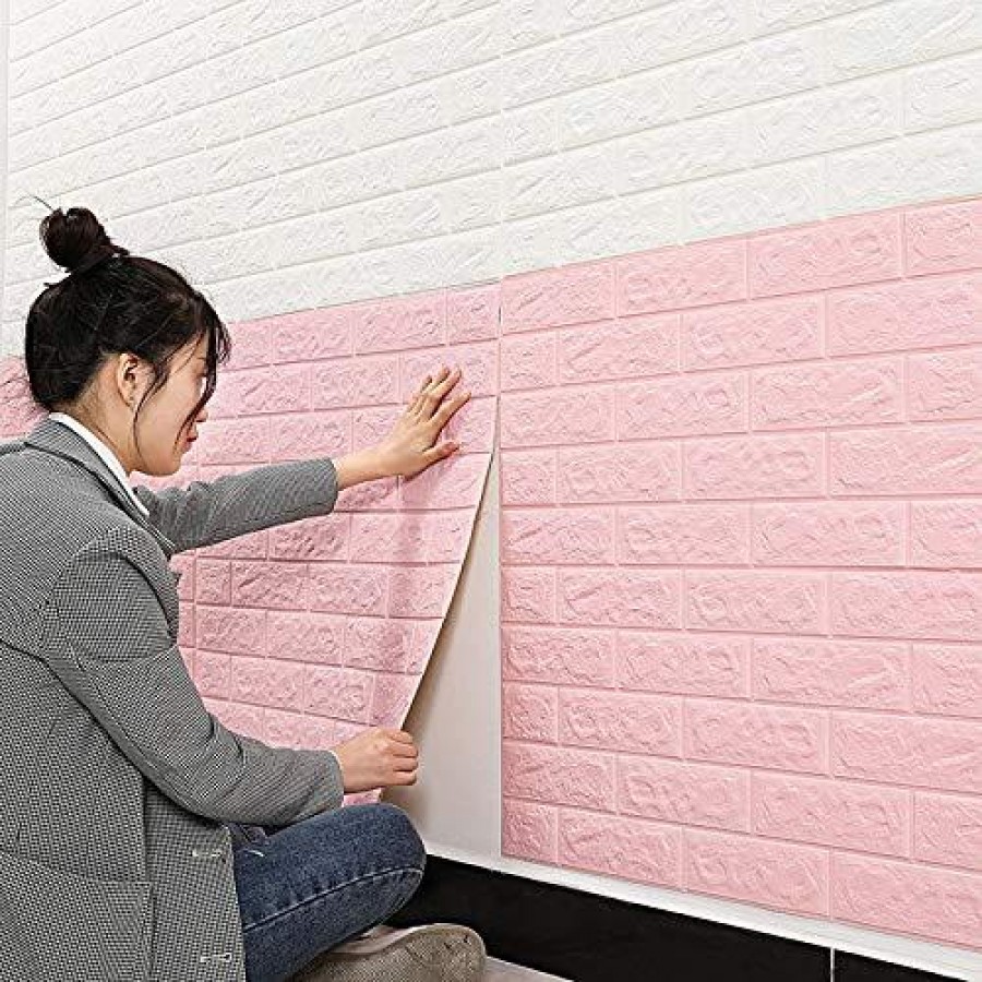 Tapet 3D caramizi roz, auto-adeziv pentru interior, 70 x 77 cm - Casa si gradina -reducerim.ro Tapet 3D caramizi roz, auto-adeziv pentru interior, 70 x 77 cm - Casa si gradina - reducerim.ro