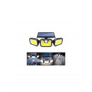 Lampa solara tripla split, senzor de de miscare, 15 W, IP65 - Panouri solare - reducerim.ro