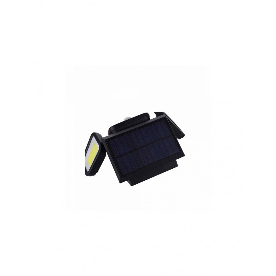 Lampa solara tripla split, senzor de de miscare, 15 W, IP65 - Panouri solare - reducerim.ro