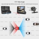 Camera auto tripla: fata, spate, interior, display 4", Full HD - Auto-Moto -reducerim.ro Camera auto tripla: fata, spate, interior, display 4", Full HD - Auto-Moto - reducerim.ro