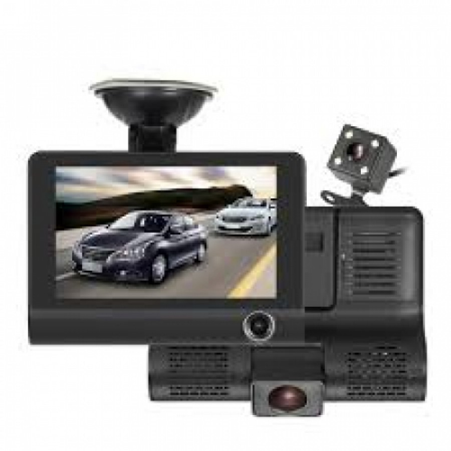 Camera auto tripla: fata, spate, interior, display 4", Full HD - Auto-Moto -reducerim.ro Camera auto tripla: fata, spate, interior, display 4", Full HD - Auto-Moto - reducerim.ro
