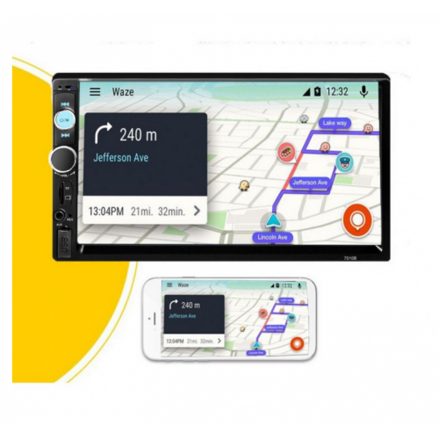 PlaPlayer auto MP5 - Touchscreen 7 inch, USB Radio, SD Card, Video - Auto-Moto - reducerim.ro