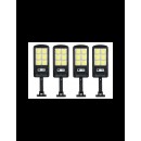 4 X Proiector solar 6 celule,150 LED-uri COB ,cu senzor de miscare, sistem prindere inclus - Panouri solare - reducerim.ro