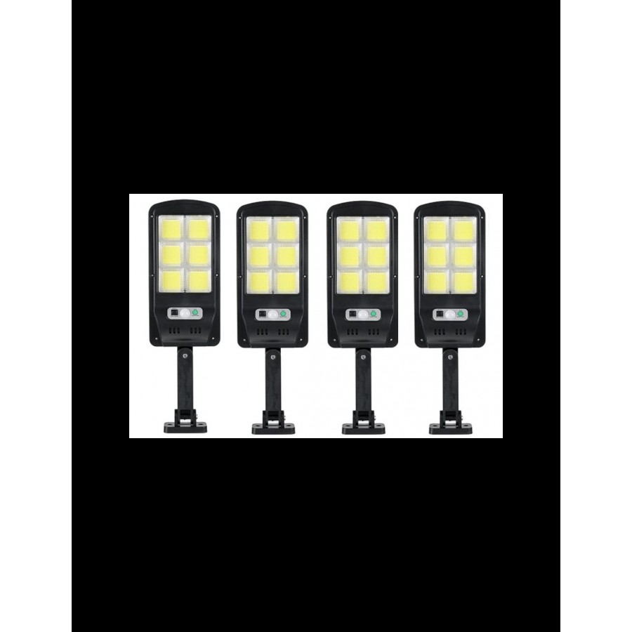 4 X Proiector solar 6 celule,150 LED-uri COB ,cu senzor de miscare, sistem prindere inclus - Panouri solare - reducerim.ro