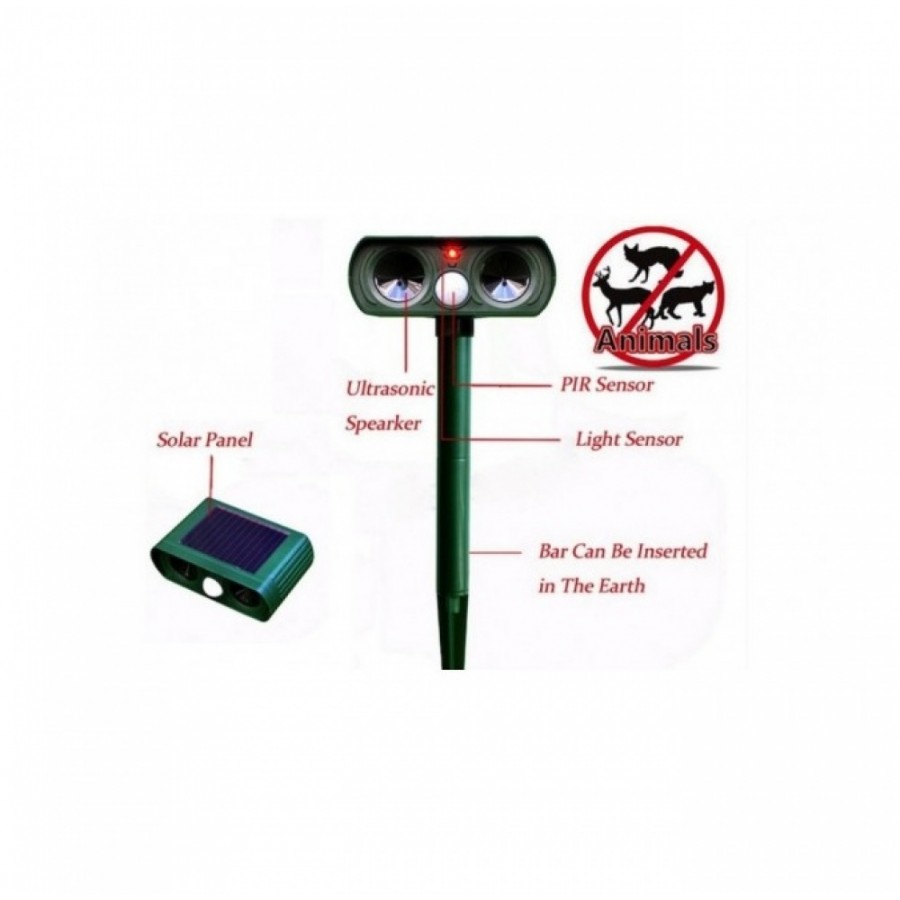 Aparat solar cu ultrasunete OwSound anti animale si pasari - Activitati in aer liber - reducerim.ro