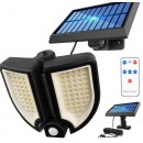 Lampa LED cu Incarcare Solara, Senzor de Miscare 100W 3 Moduri de Iluminare + Telecomanda - Panouri solare -reducerim.ro Lampa LED cu Incarcare Solara, Senzor de Miscare 100W 3 Moduri de Iluminare + Telecomanda - Panouri solare - reducerim.ro