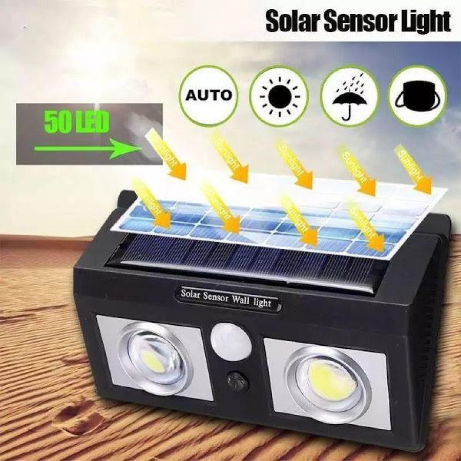 Lampa solara 20W Dual COB LED IP65 - Panouri solare - reducerim.ro