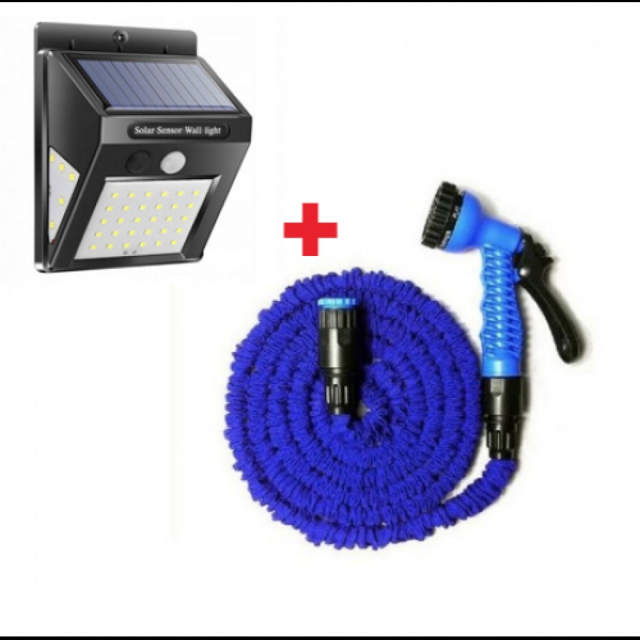 Furtun extensibil 30 metri + Lampa solara de gradina - Iluminat -reducerim.ro Furtun extensibil 30 metri + Lampa solara de gradina - Iluminat - reducerim.ro
