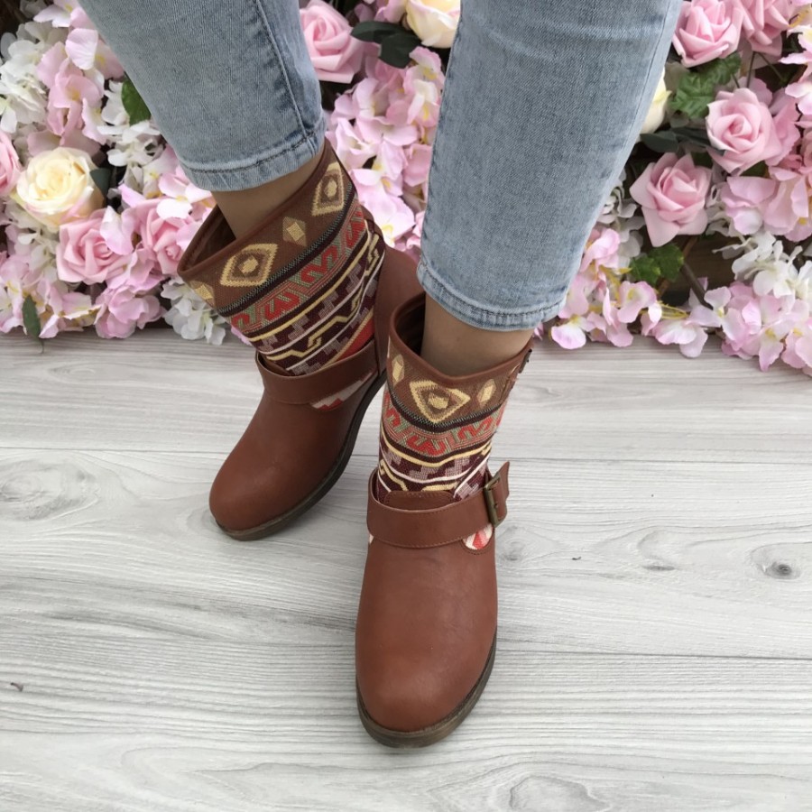 Cizme f015 brown  P3 - Cizme - reducerim.ro