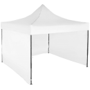 Cort IMPERMEABIL  pavilion pliabil 3m * 3m, structura metalica, culoare ALB - Corturi - reducerim.ro