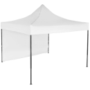 Cort IMPERMEABIL  pavilion pliabil 3m * 3m, structura metalica, culoare ALB - Corturi - reducerim.ro