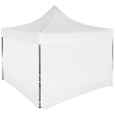 Cort IMPERMEABIL  pavilion pliabil 3m * 3m, structura metalica, culoare ALB - Corturi - reducerim.ro
